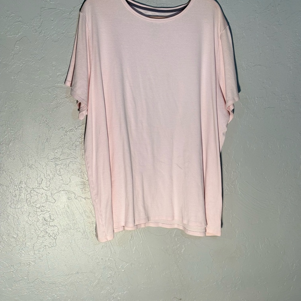 Croft & Barrow Pink Relaxed Short Sleeve T-Shirt